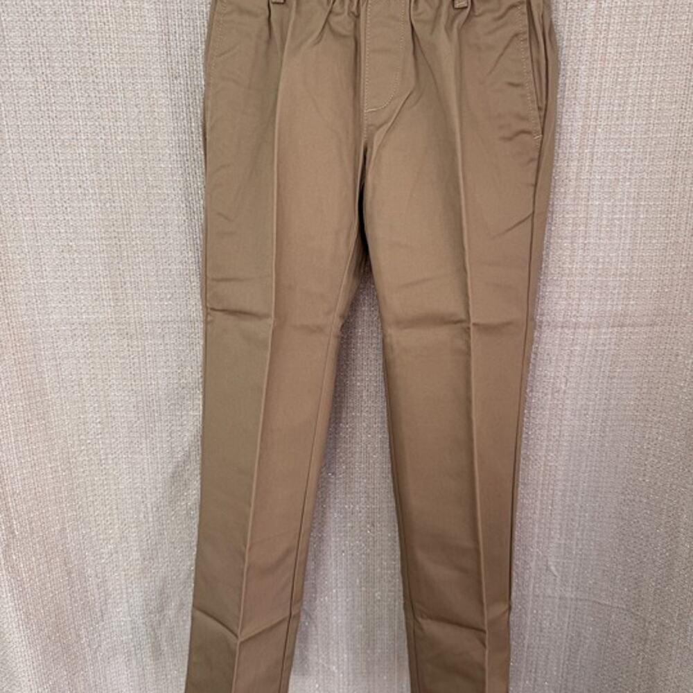 Lands End NWOT Girl's Khaki Chino Pants Size 7 w/ 23" inseam
